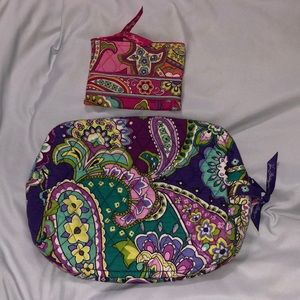 Vera Bradley lot makeup bag and coin purse